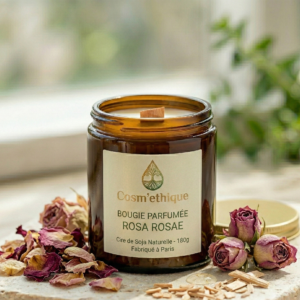 COSM Éthique – Bougie Parfumée « Rosa Rosae »