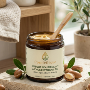 COSM Éthique – Masque Nourrissant à l’Huile d’Argan 200 ml